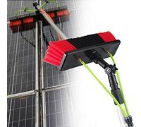 DRFGNF Pértiga Extensible de 6 Metros para Limpieza de Ventanas con Cepillo y Sistema de Manguera, Ideal para la Limpieza de Paneles solares y Sistemas fotovoltaicos, Ligera y d