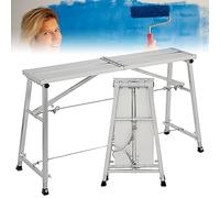 DRFGNF Plataforma de Trabajo portátil, andamio Plegable, Altura Ajustable de 70 a 119 cm, Escalera, Taburete y Banco de Trabajo para decoración de techos, Limpieza y construcció