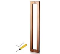 DRFGNF Push Sliding Barn Door Handle (Back to Back Fitted) Heavy Duty Sliding Barn Door Handle Set Modern Stainless Steel Bar Handle All Installation Fittings Included