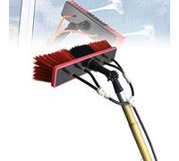 DRFGNF Sistema de Limpieza de Ventanas con pértiga de 30 pies con Suministro de Agua - Pértiga Extensible de Longitud Ajustable con Accesorios para Paneles solares, Ventanas ext