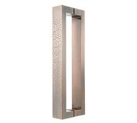 DRFGNF Sliding Barn Door Handles Pulls Rectangular Door Handle with Pattern Carving Double-Sided, Rustic Commercial Door Pull Handles, Heavy Duty Hardware Set for Glass/Wood/Met