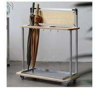 DRFGNF Soporte metálico Creativo para Paraguas con Compartimentos, Bandeja extraíble y 5 Ganchos. Soporte Comercial para Paraguas y bastón. Ideal para restaurantes y vestíbulos