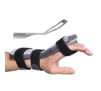DrFinger Férula de Mano para Nervio Radial para Caída de Muñeca, Ajustable Fijación de Dedos Estabilizador, para Parálisis de Muleta, Cojear los Dedos, Artroplastia MCP - Manos Izquierda & Derecha