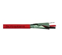 DrFireAlarm FIRE2x1.5-LSZH Rollo 100m de cable manguera rojo flexible trenzado 2 hilos apantallado LSZH (2x1.5) CPR