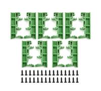 Drg-01 - Juego de soportes de montaje PCB para riel DIN 35 - Paquete de 5 soportes de plástico para placa de circuito con 20 tornillos 4,2 x 1 x 1,8 cm (compatible con sistemas de riel DIN estándar)