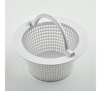 Drhomeam Cesta de skimmer de piscina para accesorios de piscina sobre el suelo, cesta de filtro de plástico de repuesto de limpieza de alta eficiencia (con asa)