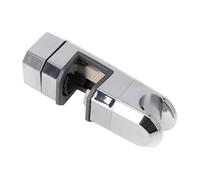 Drhomeam Soporte para cabezal de ducha, soporte de ducha ajustable de 15 mm a 30 mm, soporte de barra deslizante, soporte de repuesto para barra de elevación, rotación de 360 grados (plateado)