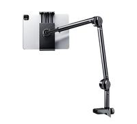 DRHTDXEJ Soporte de aluminio para tableta, para escritorio, cama, brazo ajustable, con rotación de 360 grados