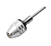 Driak Adaptador de conversión de portabrocas sin llave de 2,35 mm, capacidad de eje de 0-1/8 pulgadas
