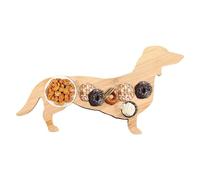 driattie Dachshund - Bandeja para servir | Platos decorativos de comida para frutas de gran capacidad - Plato llano de madera, bandeja para encimera de cocina, embutidos para pasteles, aperitivos de