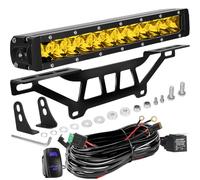 Drieaco Maverick X3 - Barra de luz amarilla con soporte de montaje e interruptor basculante, kit de arnés de cableado para Can-Am Maverick X3 y X3 MAX 2017-2025, accesorios UTV de 60 W, barra de luz