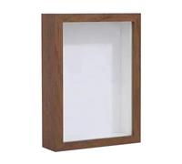 Dried Flower Frame - Wood Desktop Decoration for Collectors | Double-Sided Glass Herbarium with Oak Border & Rotating Easel Stand for Home, Office, Dorm and Living Room Decor