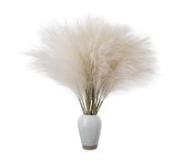 Dried Flowers | Tall and Artificial Reed with Branch | Bouquet Plants Fake Small Pompass Branches for Wedding Home Christmas Decor