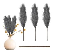 Dried Pampas Grass - 110 cm Artificial Reed Grass, Boho Home Decor | Faux Dried Pampas Grass Decor, Wedding Boho Flowers Arrangements, Dried Reed Grass Bouquet for Bohemian Wedding Home Decoration