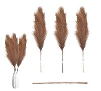 Dried Pampas Grass - 43.31 Inches Easy to Place Artificial Reed Bouquet, Rustic Farmhouse Arrangement, Elegant Decorative Stems | Boho Wedding Floral Decor for Home, Table Centerpiece, Event Styling,