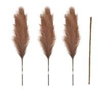 Dried Pampas Grass - Artificial Dried Flowers, Reed Grass Bouquet | Rustic Farmhouse Bouquet Phragmites Dried Flowers Bouquet, Boho Home Decor for Wedding Floral Arrangements, 110cm
