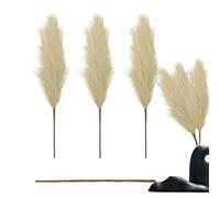 Dried Pampas Grass - Artificial Dried Flowers, Reed Grass Bouquet | Rustic Farmhouse Bouquet Phragmites Dried Flowers Bouquet, Boho Home Decor for Wedding Floral Arrangements, 110cm