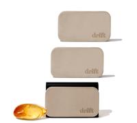 Drift Ambientador de coche - Ambientador de piedra - Eliminador de olores de coche - Kit de iniciación de 3 unidades ámbar - Clip incluido - Ámbar 3 unidades