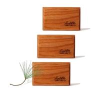Drift Ambientador para coche, ambientador de madera original, eliminador de olores de coche, aroma de larga duración, clip de metal, aceites esenciales, ingredientes limpios, aroma a pino, paquete de