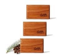 Drift Ambientador para coche, ambientador de madera original, eliminador de olores de coche, aroma de larga duración, clip de metal, aceites esenciales, ingredientes limpios, aroma a pino, paquete de