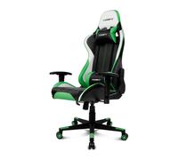 DRIFT - DR175 Silla para videojuegos universal Asiento acolchado Negro, Verde, Blanco