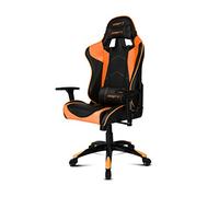 Drift DR300BO - Silla Gaming profesional, polipiel, reposabrazos 3D, piston clase 4, asiento basculante, altura regulable, respaldo reclinable, cojines lumbar y cervical, color negro/naranja, 48x61.5x129 cm