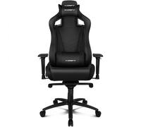 Drift Gaming DR500 - Silla Gaming Profesional, Polipiel, reposabrazos Ajustable 4D, pistón Clase 4, Sistema balanceo, Altura Regulable, Respaldo reclinable, cojín Lumbar y Cervical, Color Negro