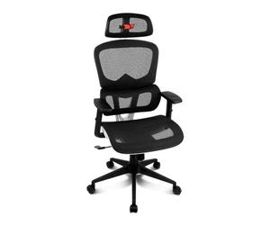 Drift DRAIR200 Mesh Silla Gaming Ergonómica Transpirable y Regulable Negra/Blanca