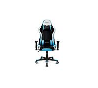 DRIFT GAMING DR175 - Silla Gaming Profesional, polipiel, reposabrazos ajustables 2D, pistón clase 4, giratoria, mecanismo de mariposa, cojín lumbar y cervical, color negro/blanco/azul