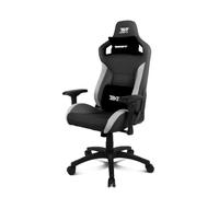 DRIFT GAMING DR220 - Silla Gaming Ergonómica de Tejido Transpirable, Reposabrazos 4D, Respaldo Reclinable hasta 135°, Cojines Lumbar y Cervical, Color Negro-Blanco