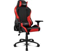 Drift Gaming DR250 - Silla Gaming Profesional, Polipiel, reposabrazos Ajustable 4D, pistón Clase 4, basculable, Altura Regulable, Respaldo reclinable, cojín Lumbar y Cervical, Color Negro/Rojo