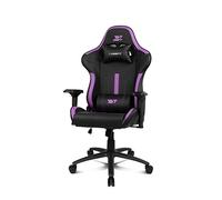 DRIFT GAMING DR350 - Silla Gaming Ergonómica Profesional con Reposabrazos 4D, Cojines Lumbar y Cervical, Inclinable 135º, Ruedas Silenciosas - Negra/Violeta