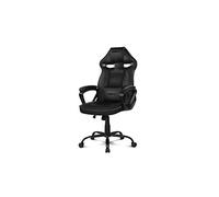 Drift Gaming DR50 - Silla Gaming Profesional en Polipiel, reposabrazos Acolchados, pistón Clase 4, Asiento basculante y Altura Regulable, cojín Lumbar, Color Negro