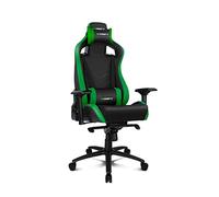 Drift Gaming DR500 - Silla Gaming Profesional, Polipiel, reposabrazos Ajustable 4D, pistón Clase 4, Sistema balanceo, Altura Regulable, Respaldo reclinable, cojín Lumbar y Cervical, Color Negro/Verde