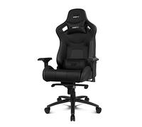 DRIFT GAMING DR600 - Silla Gaming Profesional, Polipiel, reposabrazos 4D, pistón Clase 4, Mecanismo Frog, inclinación, Giro, Bloqueo, cojín Lumbar y Cervical, Color Negro