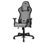 DRIFT GAMING DR90 Pro - Silla Gaming ergonómica con reposacabezas y Lumbar, Respaldo reclinable 135°, Brazos 2D Ajustables, Tejido Transpirable, Base de Nylon y pistón de Gas Clase 4 - Gris/Negra