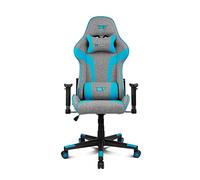 DRIFT GAMING DR90 - Silla Gaming ergonómica con reposacabezas y Lumbar, Respaldo reclinable 135°, Brazos 2D Ajustables, Tejido Transpirable, Base de Nylon y pistón de Gas Clase 4 - Gris/Azul