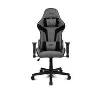 DRIFT GAMING DR90 - Silla Gaming ergonómica con reposacabezas y Lumbar, Respaldo reclinable 135°, Brazos 2D Ajustables, Tejido Transpirable, Base de Nylon y pistón de Gas Clase 4 - Gris/Negra