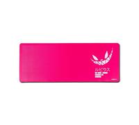 DRIFT GAMING MADKAT XL - Alfombrilla Gaming XL ElRubius, 900x350x3mm, Superficie Extra Suave Thermal-Treated, Base Antideslizante, Bordes Cosidos, Rosa
