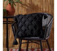 Drift Home Alda Outdoor - Cojín Relleno Duradero (43 x 43 cm), Color Negro