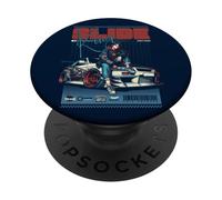 Drift King JDM Street Racing Anime Car Art Streetwear Y2K PopSockets PopGrip Adhesivo