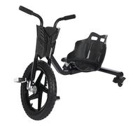 Drift Triciclo de Pedales para Niños a partir de 6 años con ruedas LED, bicicleta con pedales, pedal Go Kart, 4 posiciones de ajuste, ruedas delanteras 40 cm, carga de 80 kg, regalo exterior parque