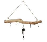 Driftwood - Estante para colgar joyas, organizador de pared de madera, soporte decorativo para ramas con estilo rústico, exhibición de almacenamiento colgante hecha a mano, organizador multiusos para