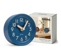 Driini Reloj de Escritorio analógico de Madera, 4.3 Pulgadas. Reloj Decorativo de Madera de Pino, diseño sin tictac, Reloj silencioso fácil de Leer, Relojes de Mesa silenciosos con Cuerpo de Madera,