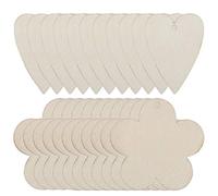 DriKou 100Pcs Wooden Earrings, Original Color Hand Made Pendant Craft Jewelry Accessories Earrings for Women Spring Gifts