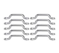 DriKou 10Pcs Boat Top Pad Eye Deck Loop Tie Down 316 Stainless Steel Set Kit for Fixing for Excellent Durability and in Saltwater.