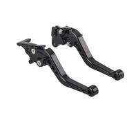 DriKou 2PCS Palanca de Embrague de Freno de Motocicleta, Dispositivo de Freno de Manillar Aleación de Aluminio Ajustable (Negra)