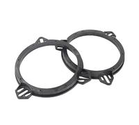 DriKou 2Pcs Speaker Spacer Adapter Mount,6.5 Inch Black Door Speaker Adapter Spacer Rings Replacement for Subaru Impreza