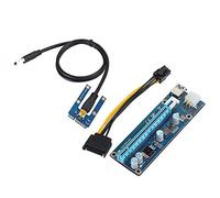 DriKou Adaptador Elevador Extensor Mini PCI-E a PCI Express16x con Cable de alimentación SATA Interfaz de 6 Pines en la Tarjeta gráfica, Puede Fortalecer la Fuente de alimentación
