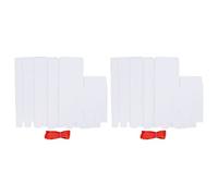 DriKou Caja de regalo para dama de honor, 10 unidades, Tetragonum DIY, caja de regalo para padrinos de boda con cinta, cajas de regalo reciclables mate para exhibición de productos (Blanca)